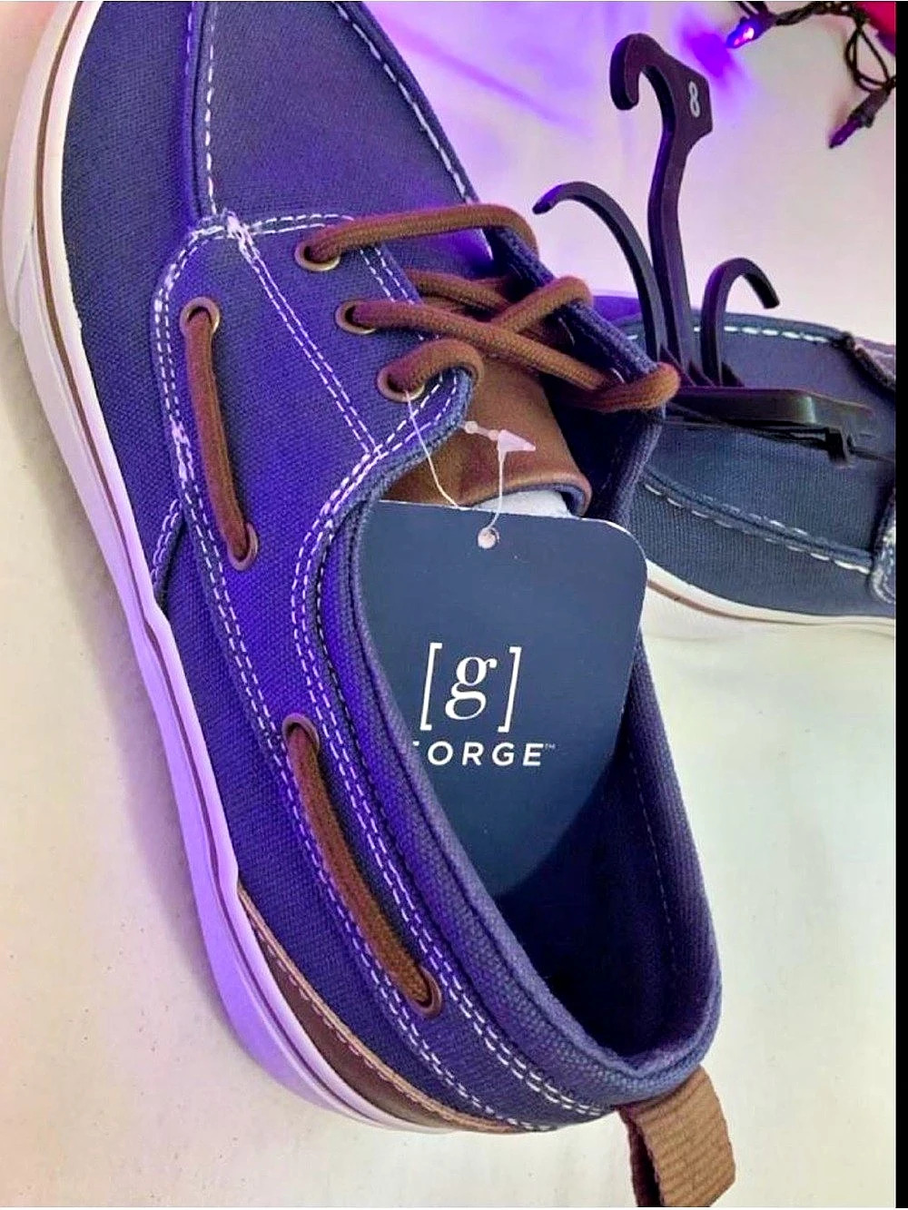 George Men's Boat Shoes in Blue & Brown US 8 NWT